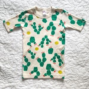 Hanna Anderson Shirt Kid Size 12 Cactus Print Organic Cotton Pajama Top PJ Tee